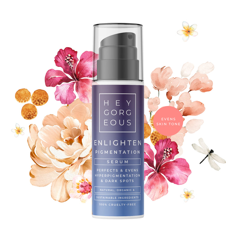 Pigmentation/uneven skin tone? Enlighten gets to work immediately. It starts by fading dark spots in a week and continues to diminish them whilst brightening  &amp; enhancing the skin’s natural luminosity. Pigmenation fades, creating a gorgeous even skin tone.