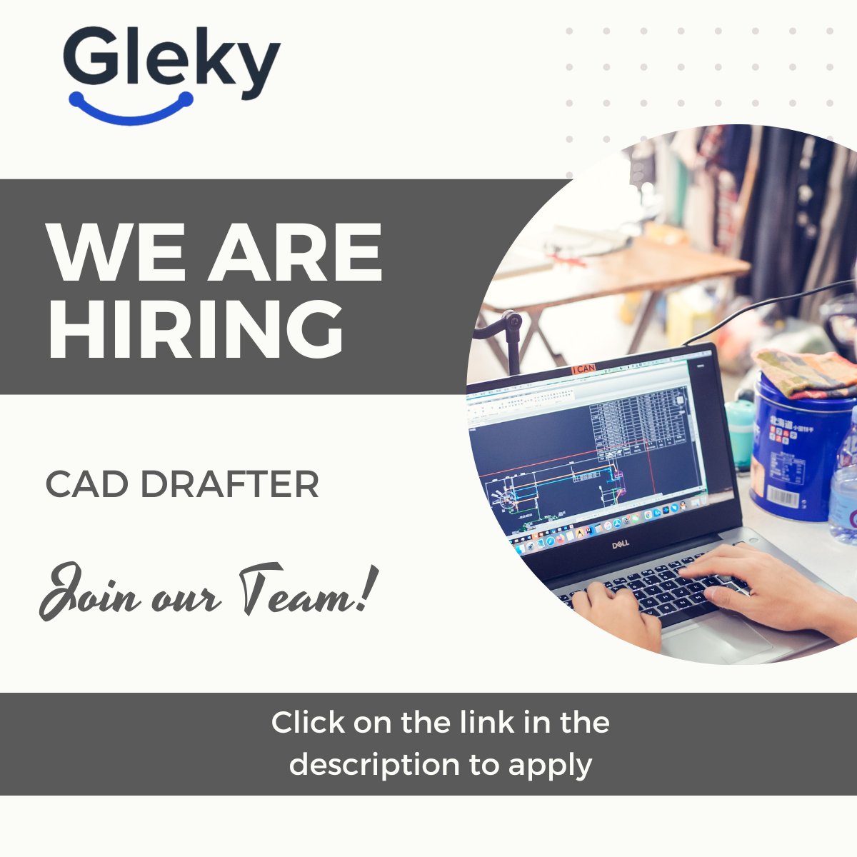 ByGleky's tweet image. 📣 We are hiring!

💻 CAD Drafter

• Proficiency in AutoCAD, SolidWorks, and Revit
• Advanced level of English
• Familiar with Mil-Standards
• Experience in commercial US projects is a plus

docs.google.com/forms/d/e/1FAI…

#hiring #drafter #architect #CAD #Revitt