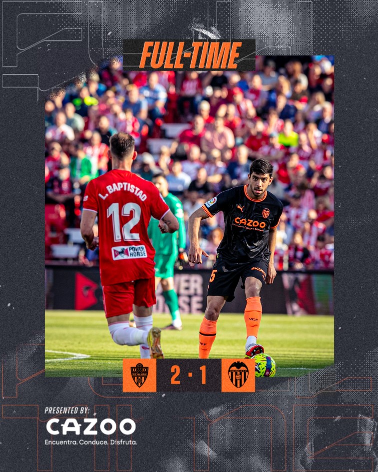 valenciacf's tweet image. #AlmeríaValencia 🔴⚪🦇

⚽ 2-1 | FINAL DEL PARTIDO

#CORVCF | #ADNVCF