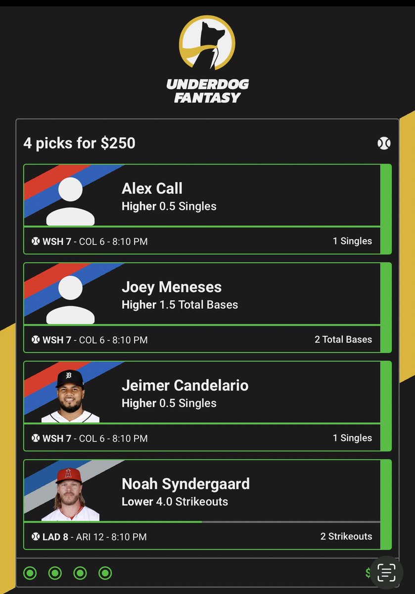 farellyung's tweet photo. @JFar2Nice @PrizePicks I took the four pick Underdog https://t.co/sRF9w3ari6