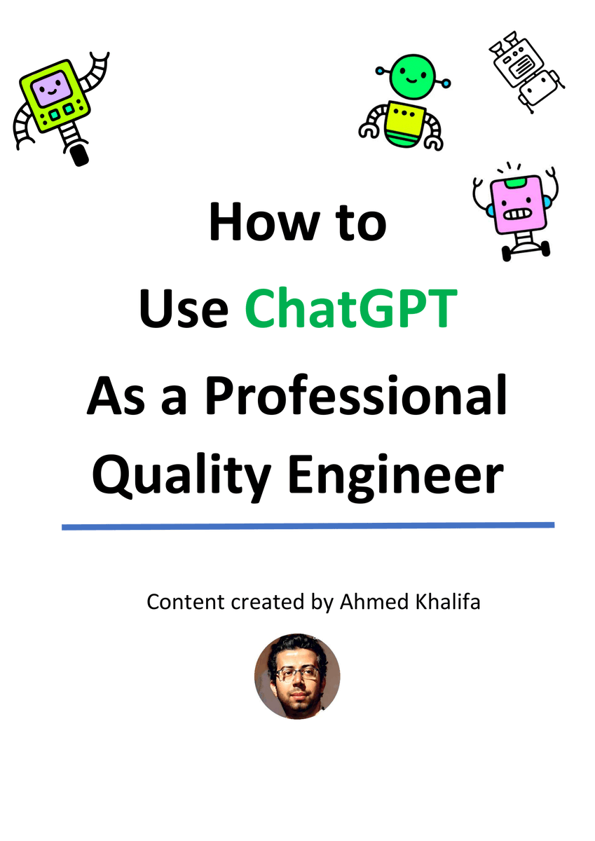 I recently came across a useful post that provided helpful tips for software quality assurance professionals. It's remarkable to see how ChatGPT has revolutionized the tech field and how it can benefit us in our daily tasks.

1/10
#qualityassurance #quadiverse #ChatGPT #testing