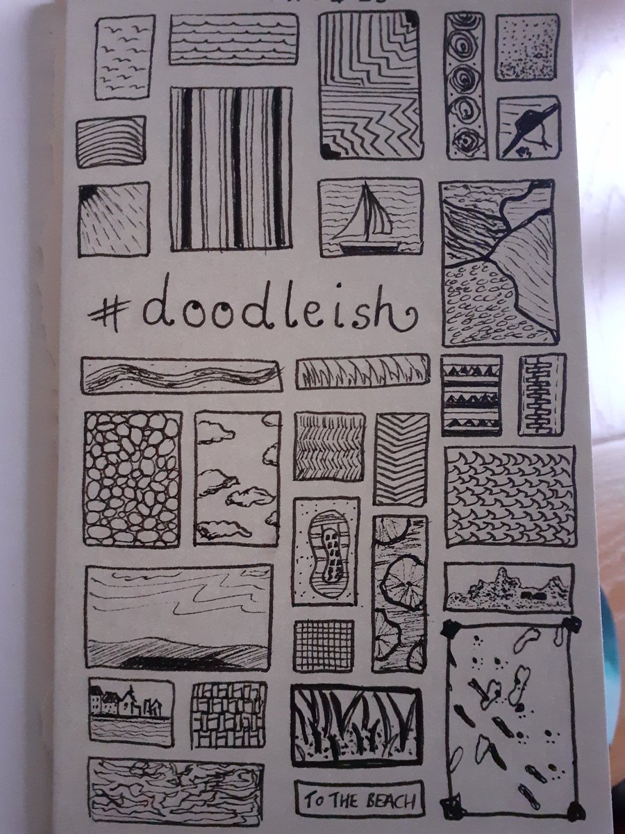 Doodles at the beach today, great fun! My daughter helped too. 😊 @JenniSpangler1 @chrismouldink Thank you for this idea. #doodleish