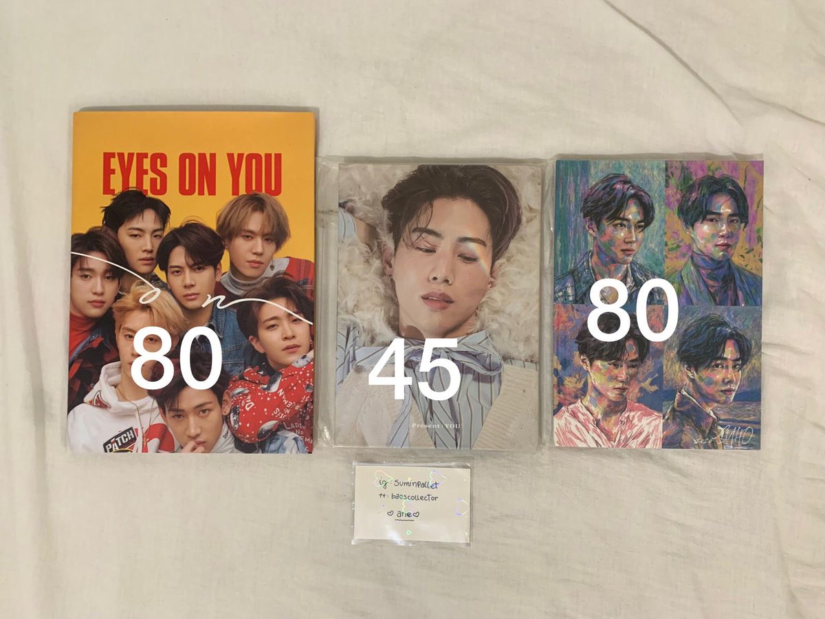 juhakmin's tweet photo. vendo álbuns exo suho self portrait e got7 present you e eyes on you (on ver) !! 🍒

todos sem inclusões!! 
valores com frete incluso!
mando vídeo no pv 
feedbacks no ig @ suminpallet 
posso reservar mas prioridade para pagamento imediato. https://t.co/DMqDTs2w33