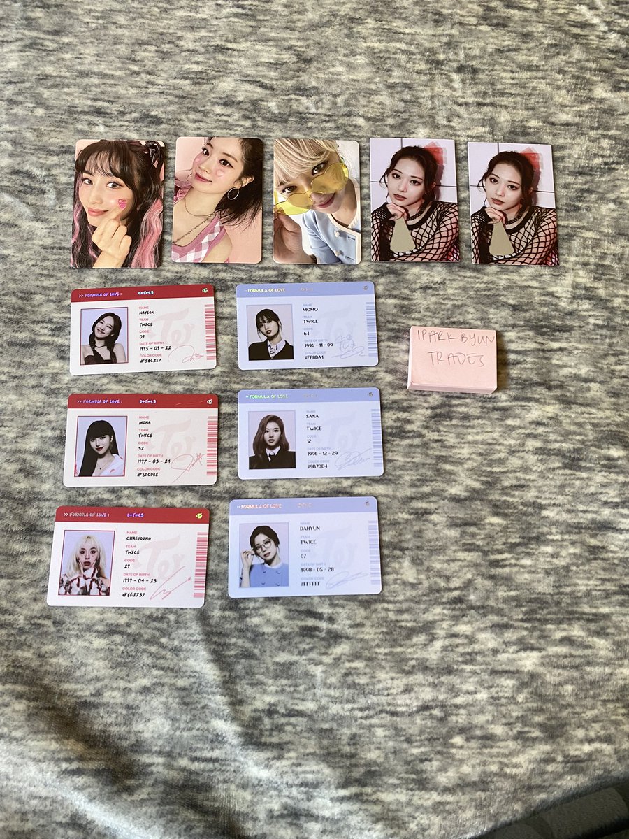 iparkbyuntrades's tweet photo. wtt twice trade 
usa only 
have: fol pcs
want: 2nd picture, jihyo prio
@TWICE_trades @twicetradeusa https://t.co/zL1A73vNWA