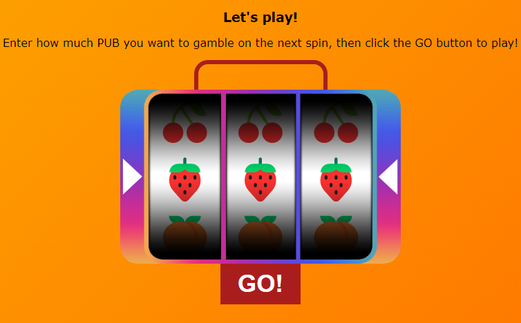 PubOfSol's tweet photo. Coming soon to the Block Chain...

Gamble your $PUB Tokens on The SLOTS.

SLOTS GO LIVE ON $PUB Pancake Swap LAUNCH! 

Launch: Thursday 10PM UK Time [UTC]

TIMER : https://t.co/gdaL8VnlWU

#BlockchainGaming #BlockchainTechnology #blockchaingames https://t.co/4ZwTbjzGwa