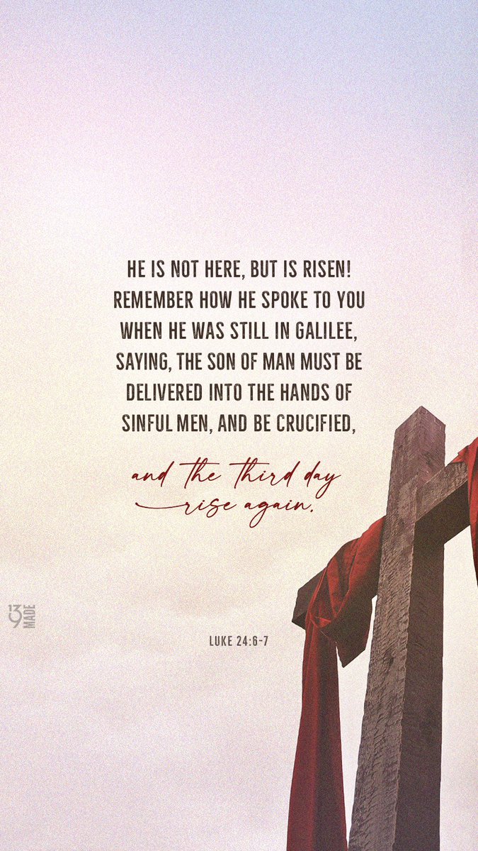 He is risen indeed. Happy Easter! 🙌