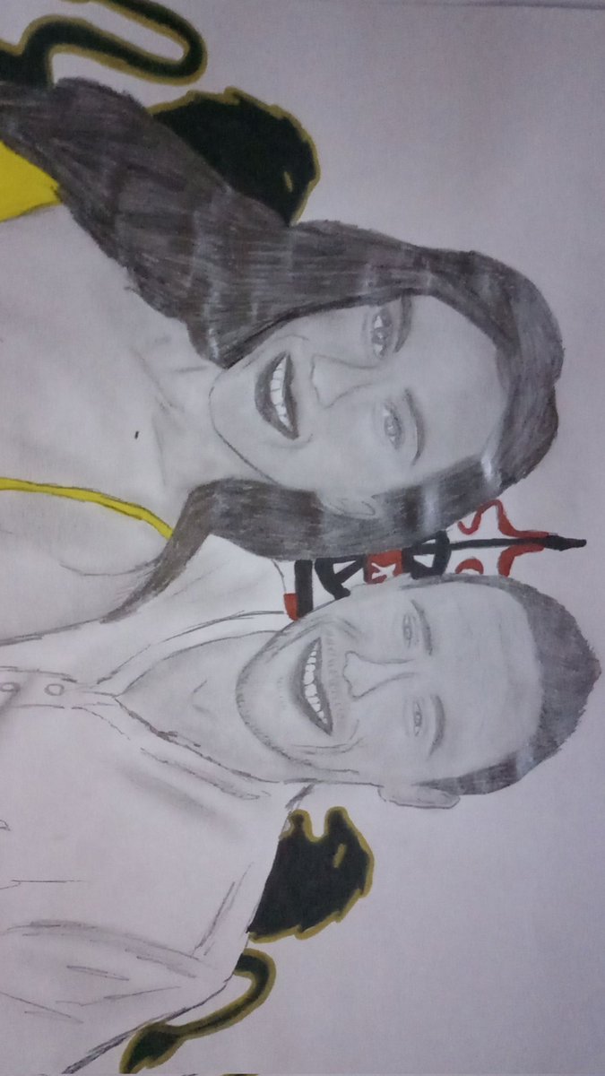 Chloe65729167's tweet photo. Drawing of Tom white and his wife Natasha @tomwhitemedia #SAFC #tomwhite https://t.co/VQJ7xkDKFk