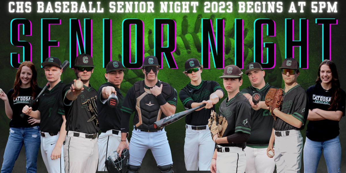 K2CBaseball's tweet photo. 🚨Senior night Announcement🚨
This Friday, April 14th is Senior Night!
The game against Inola will begin at 5pm at Tony Martray Field. Ceremonies will be after the game. Come celebrate this great group of seniors and their hard work, time, and dedication to Catoosa Baseball! https://t.co/3J6xqpii5I