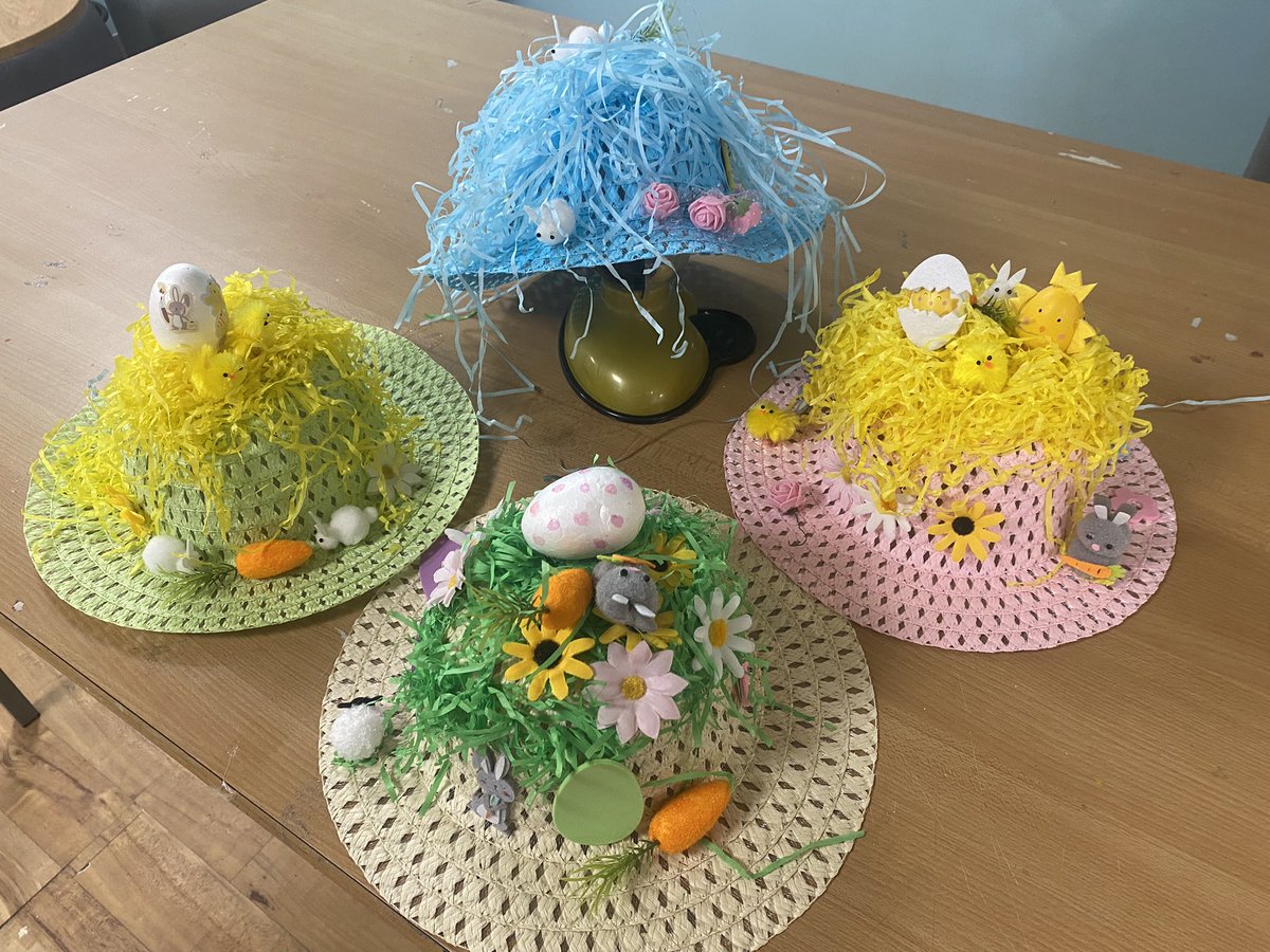 Easter bonnet competition on Weaver today !! Looking great ladies !!
