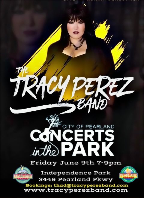 #Pearlandtx this #summer #concert #Independencepark #thetracyperezband #June2023