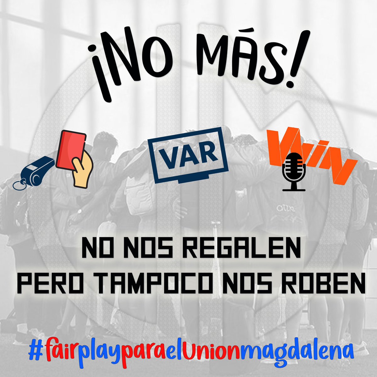 Exijo transparencia y respeto <a href="/Dimayor/">DIMAYOR</a> <a href="/WinSportsTV/">Win Sports</a> con <a href="/UnionMagdalena/">Unión Magdalena S.A</a> #fairplayparaelunionmagdalena
