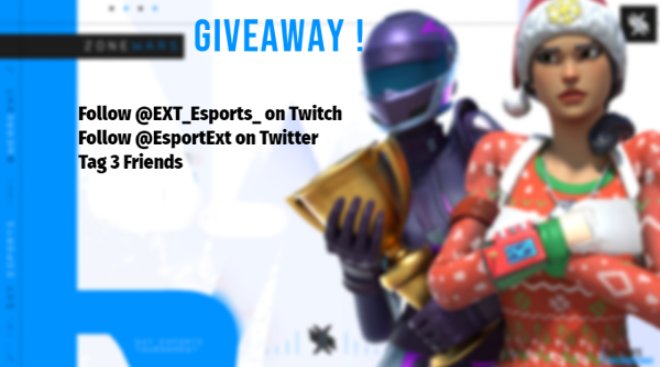 SPECIAL ANNOUNCEMENT 📢  
We are giving away 3 places to our community to join our Tournament🏆.
Rules : 
- Follow our twitter : x.com/EsportExt 
- Tag 3 friends 
- Follow our twitch channel : twitch.tv/ext_esports_ 
we will pick 3 winners. GL to all