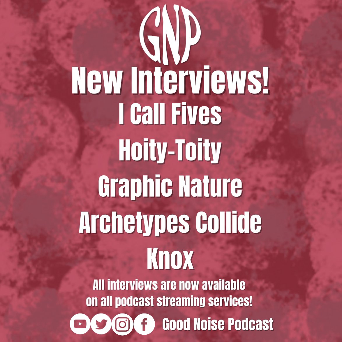 ICYMI we dropped these interviews last week! Check them out if you haven’t already! 

<a href="/icallfives/">icallfives</a> - youtu.be/n1qcqUkgaI0
@WeAreHoityToity - youtu.be/QjIedKgTtIg
<a href="/GRAPHICNATURE__/">Graphic Nature</a> - youtu.be/YYnER1gUBII
<a href="/AtypesCollide/">Archetypes Collide</a> - youtu.be/cr08eI-Vtms
<a href="/musicbyknox/">knox 🧩</a> -