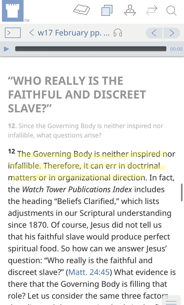 Larchwood20's tweet photo. In Gerrit Lösch’s life story he said when young he reasoned that if the Pope is not infallible, then the doctrine may be false. Now, as a member of the Governing Body of Jehovah’s Witnesses (faithful slave) who state they are not infallible, he says that they are to be trusted. https://t.co/9rTtkF0EBg