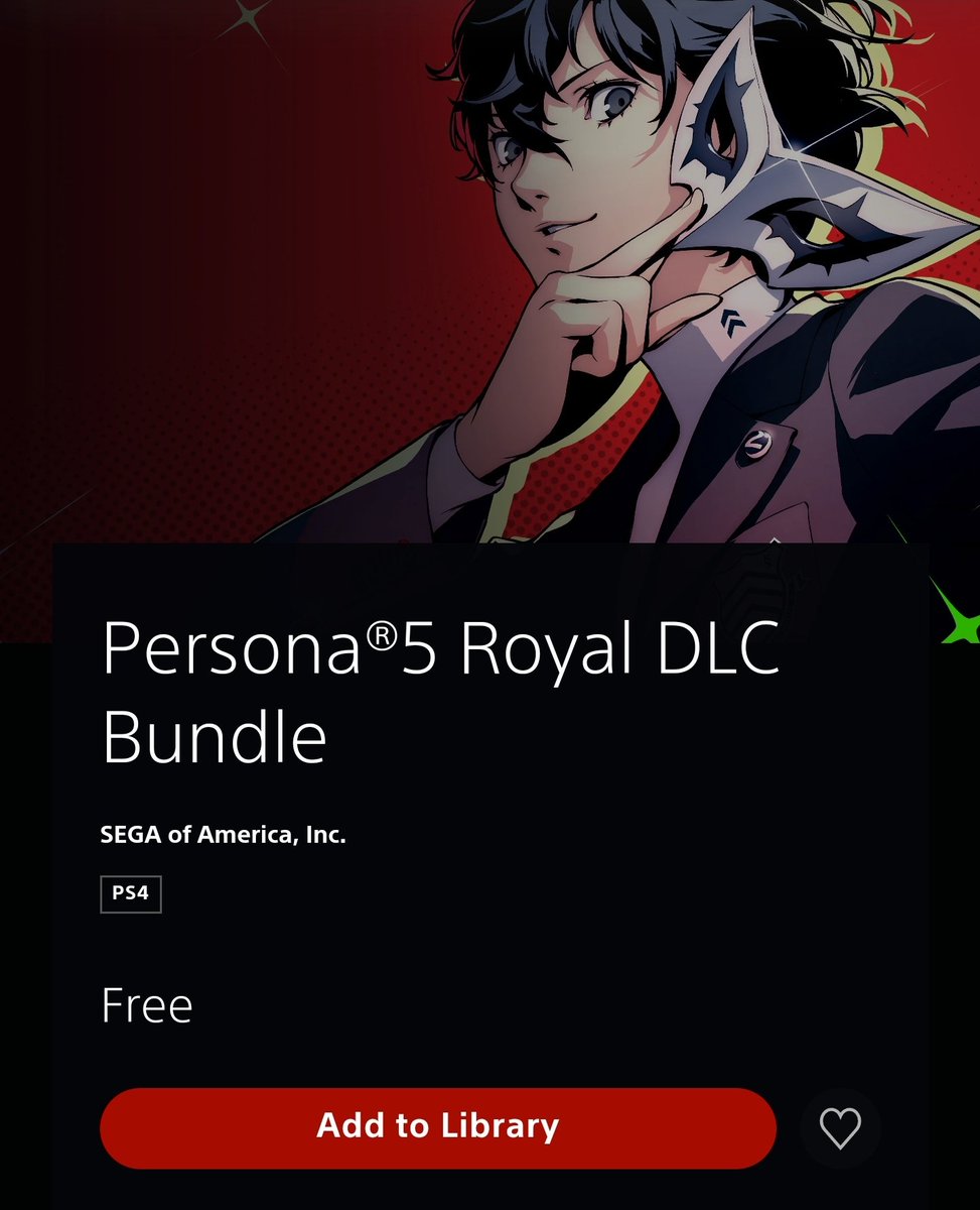 RT @Knoebelbroet: 'Persona 5 Royal' DLC a currently free for PS4 on PSN.

https://t.co/OPr5RcyWEI https://t.co/ZqtaPka25g