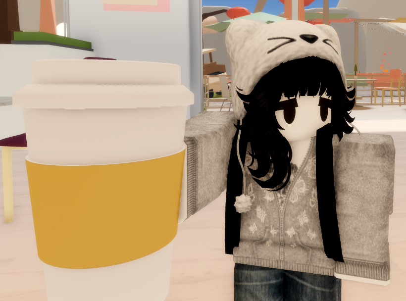 Pinkiade's tweet photo. Drinking coffee the size of a baby https://t.co/FgsFkfhUJw