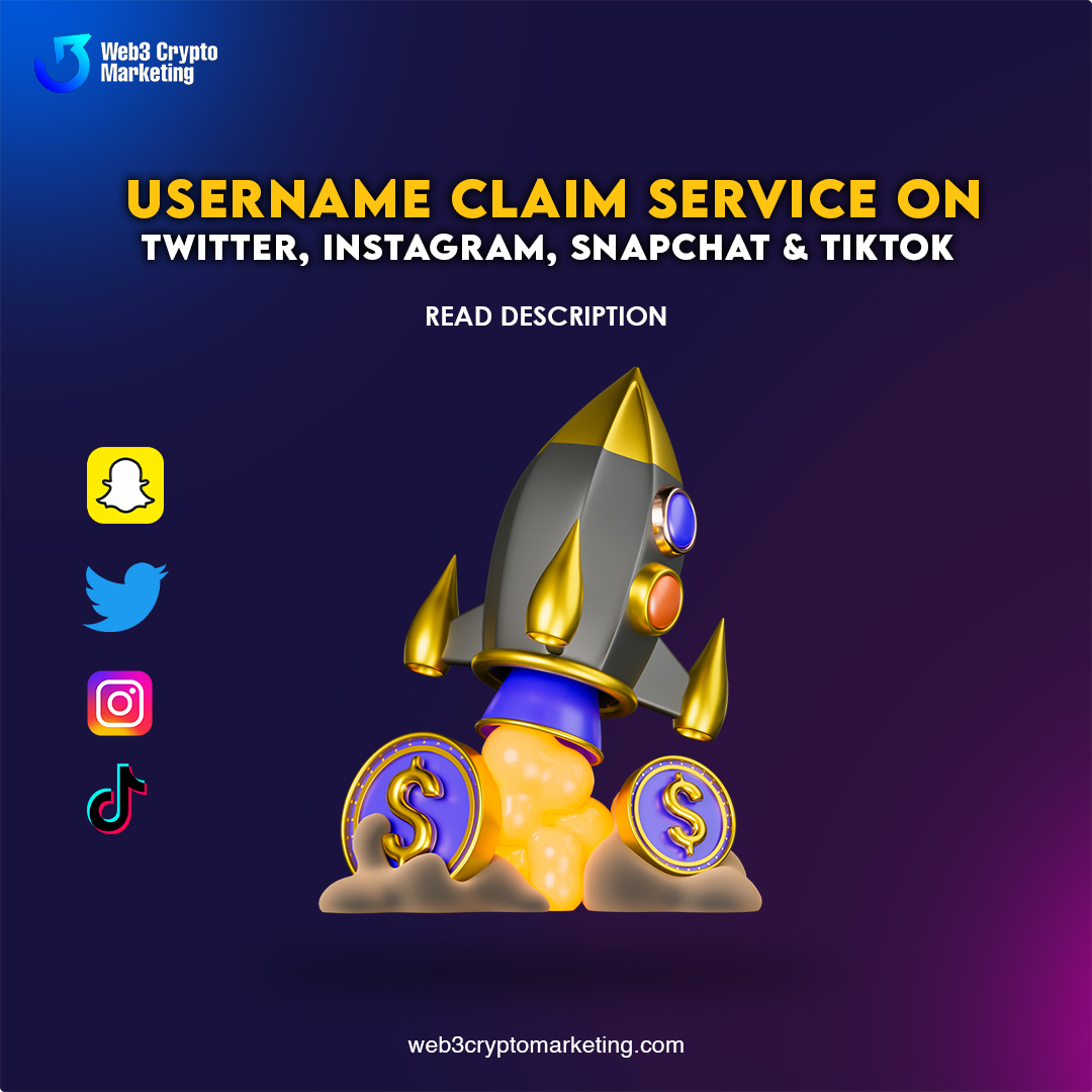 Web3CryptoMktg's tweet image. Username Claim service on Twitter, Instagram, Snapchat &amp;amp; TikTok
#TwitterMarketing #MassDMService #SocialMediaGrowth #cryptomarketing #criptomundo #crypto #criptomercado #ol #criptomonedas #cryptowallet #criptoinversion #cryptocurrency #criptoinfo #bitcoinespa #criptodivisas