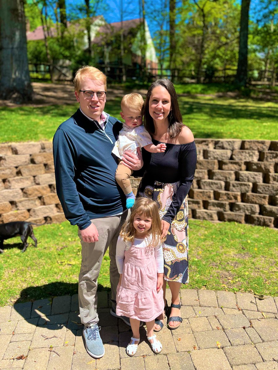 Obligatory #Easter pic! Atlanta sure did get green while we were gone! #SpringIsHere #HappyEaster 🐣 🐰