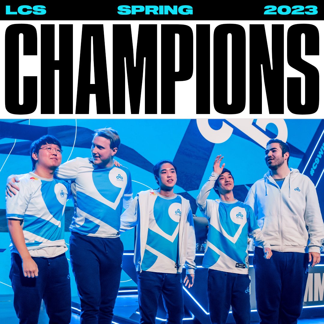 🏆 THE #LCS SPRING CHAMPIONS: @C9LOL! 🏆