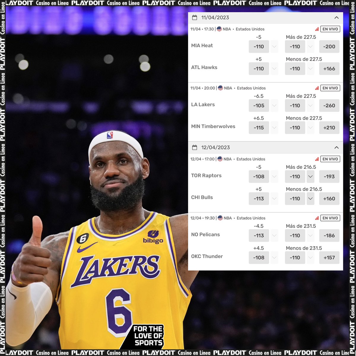 Playdoit México on Twitter "¡Listos los PlayIns de la NBA! 😎🏀 ¿Con quiénes van a ganar esta