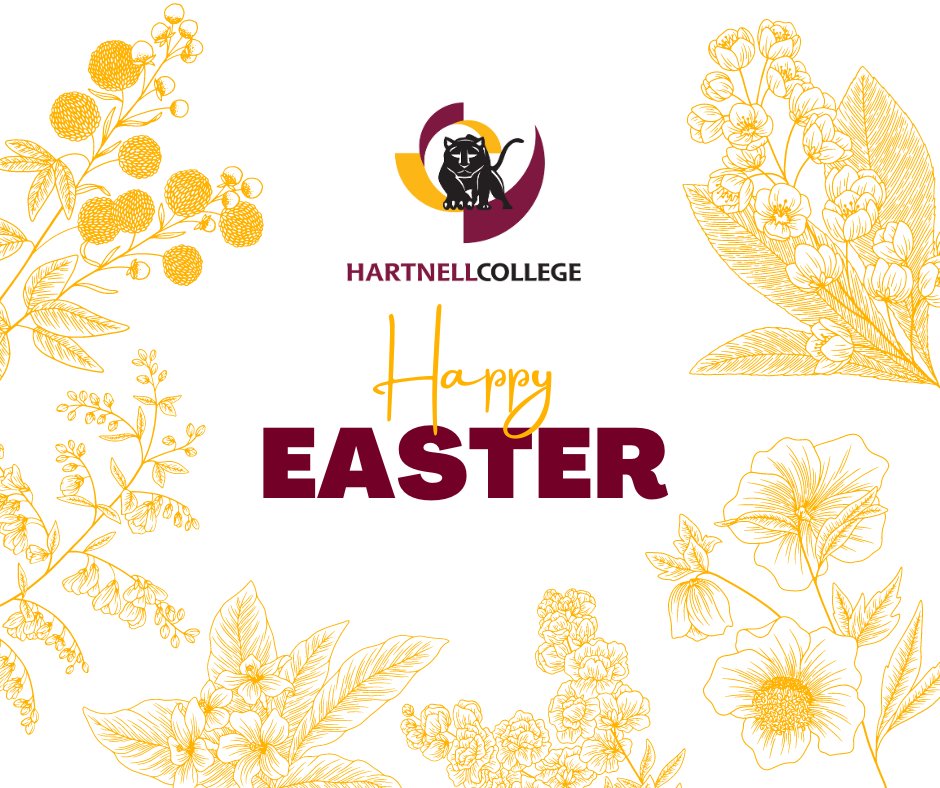 HartnellCollege's tweet photo. Happy Easter from Hartnell College
#HartnellCollege #HartnellSalinas #HartnellCastroville #HartnellKingCity #HartnellSoledad #Easter https://t.co/zogRSStPpw