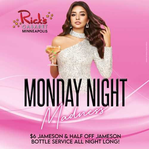 Ricks_Mpls's tweet photo. Join us tomorrow for Monday Night Madness! #party #mondayvibes #VIP https://t.co/XDafljhG5d