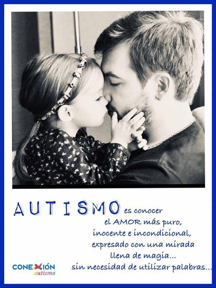 Autismo es conocer el amor más puro, inocente e incondicional, expresado con una mirada llena de magia… Sin necesidad de utilizar palabras. 

#amorincondicional #TEA #autismo #asperger #conectados