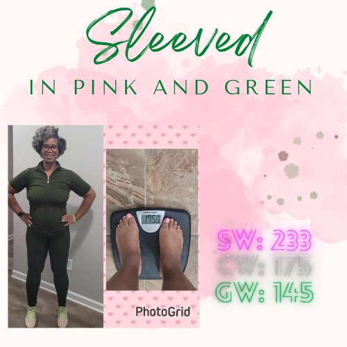PandoraP1908's tweet photo. I haven't shared my updates in a while. I'm down 58 lbs. I am 30lbs from my doctor's goal weight. I'm still feeling good with no complications, thank God!!! #sleevedinpinkandgreen #sleevedlifeVSG #vsgjourney #vsgsupport #wlscommunity #wlsjourney #wlssupport https://t.co/f7A5OgB4Ic