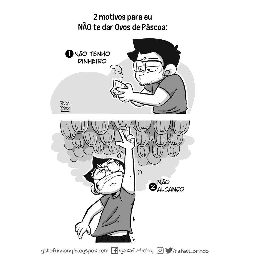 rafael_brindo's tweet photo. 10 Brindo: a Vida (REPOST)
Tirinha antiga, mas as justificativas permanecem as mesmas 😆
.
#tirinha #tirinhas #webcomic #webcomics #cartoon #páscoa #pascoa #ovodepáscoa https://t.co/mYZ0guXyu7