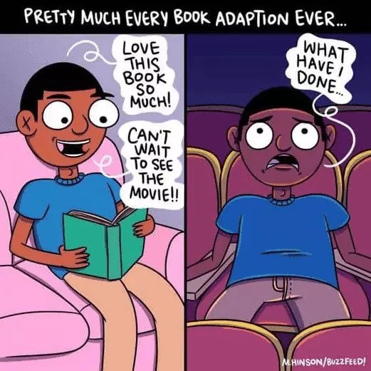 Oof, we've been there ...

#bookstoscreen #funny #comicstrip #books #bookish