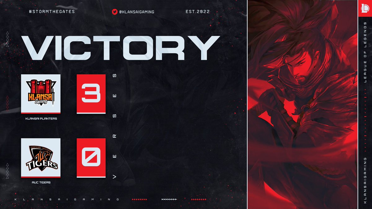 KlanSai Gaming (@klansaigaming) on Twitter photo The LoL team is steamrolling through the lower bracket with another 3-0 sweep vs <a href="/AucTigers/">『𝐀𝐔𝐂 𝐓𝐢𝐠𝐞𝐫𝐬 』</a> ! <a href="/NLClol/">Arozzi NLC</a> DIVISION 4 PLAYOFFS.
We will either face <a href="/karolinerna/">Karolinerna</a> for a rematch or <a href="/SLegenderna/">Skånska Legenderna</a> in the Semi-Finals, for a spot in the grand Finals! Please support us! The LoL team is steamrolling through the lower bracket with another 3-0 sweep vs <a href="/AucTigers/">『𝐀𝐔𝐂 𝐓𝐢𝐠𝐞𝐫𝐬 』</a> ! <a href="/NLClol/">Arozzi NLC</a> DIVISION 4 PLAYOFFS.
We will either face <a href="/karolinerna/">Karolinerna</a> for a rematch or <a href="/SLegenderna/">Skånska Legenderna</a> in the Semi-Finals, for a spot in the grand Finals! Please support us!