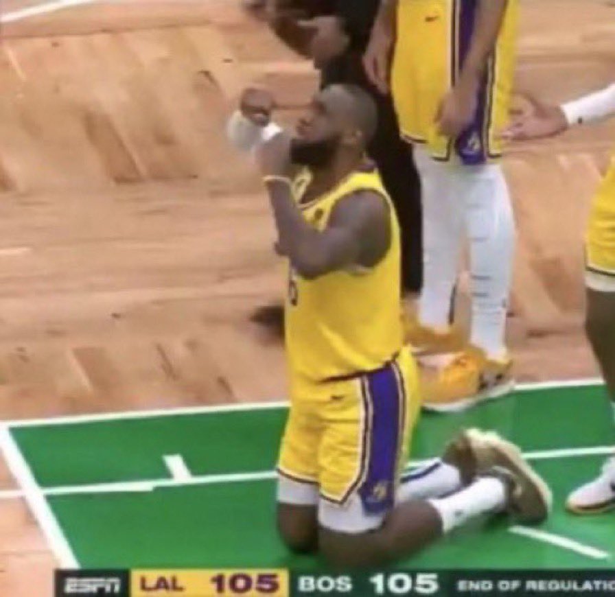 depressed lakers fan on Twitter "In honor of the NBA regular season