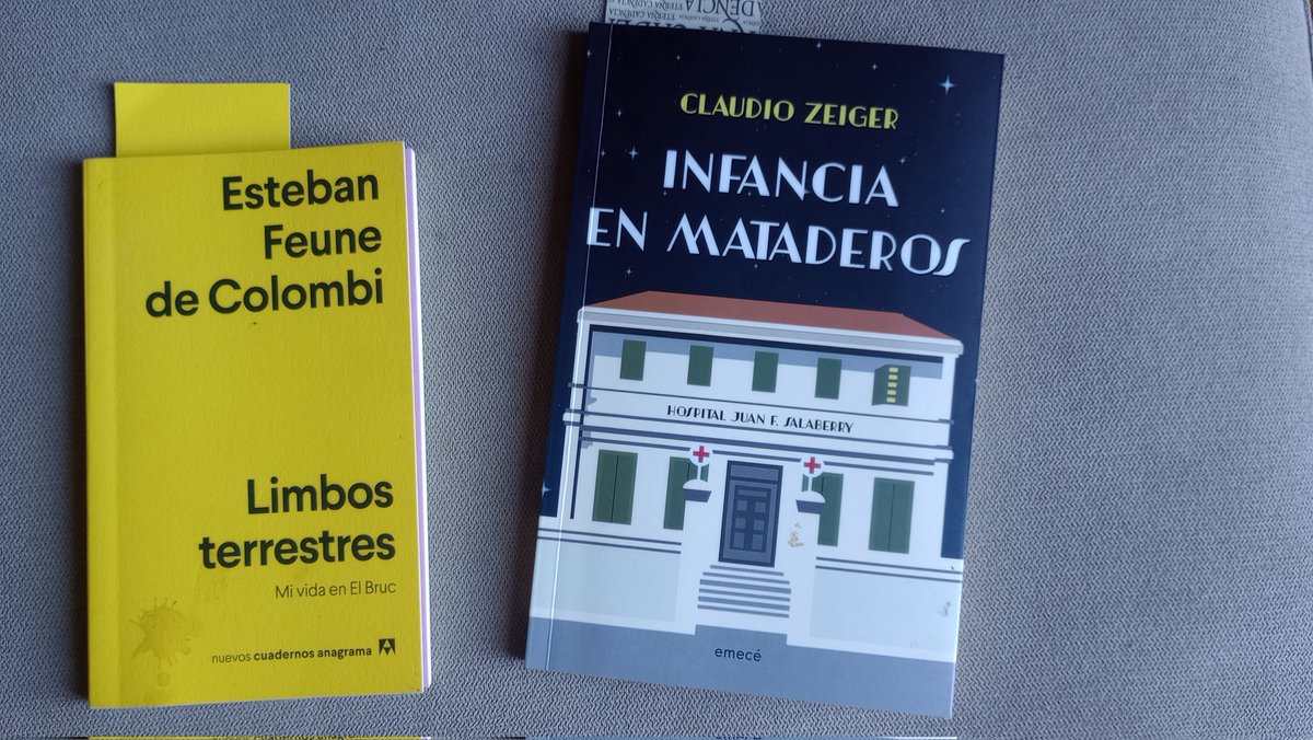 Gus_Noriega's tweet photo. Ya arrancamos #LibrosconÑ por @cnnradioarg. Hoy hablamos con Esteban Feune de Colombi y Claudio Zeiger, autores de estos librazos. https://t.co/UHVgEwfigG