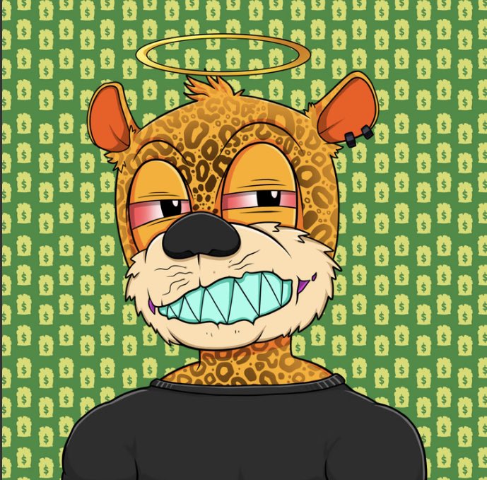 StephizzleNFT's tweet photo. $6 in gas for this sick @LeopardCrew #NFT I love the Infected grill and Faded eyes 😍🔥😍 so dope #NFTCommunity #nftcollector #nftart https://t.co/bzxJHbivVU