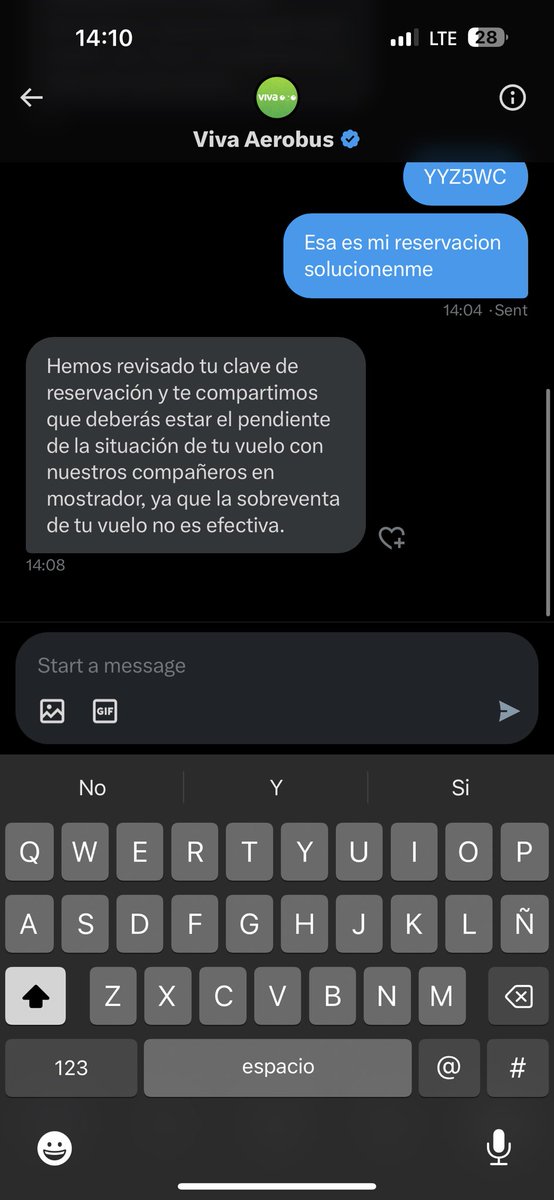 alexvlsco's tweet photo. Basura de atencion a clientes a parte de rateros @VivaAerobus @VivaTeEscucha @Profeco . Que es esa tonteria de “la sobreventa no es efectiva” son unos abusivos y unos ladrones. #vivaaerobusroba https://t.co/MmAPt1vu43