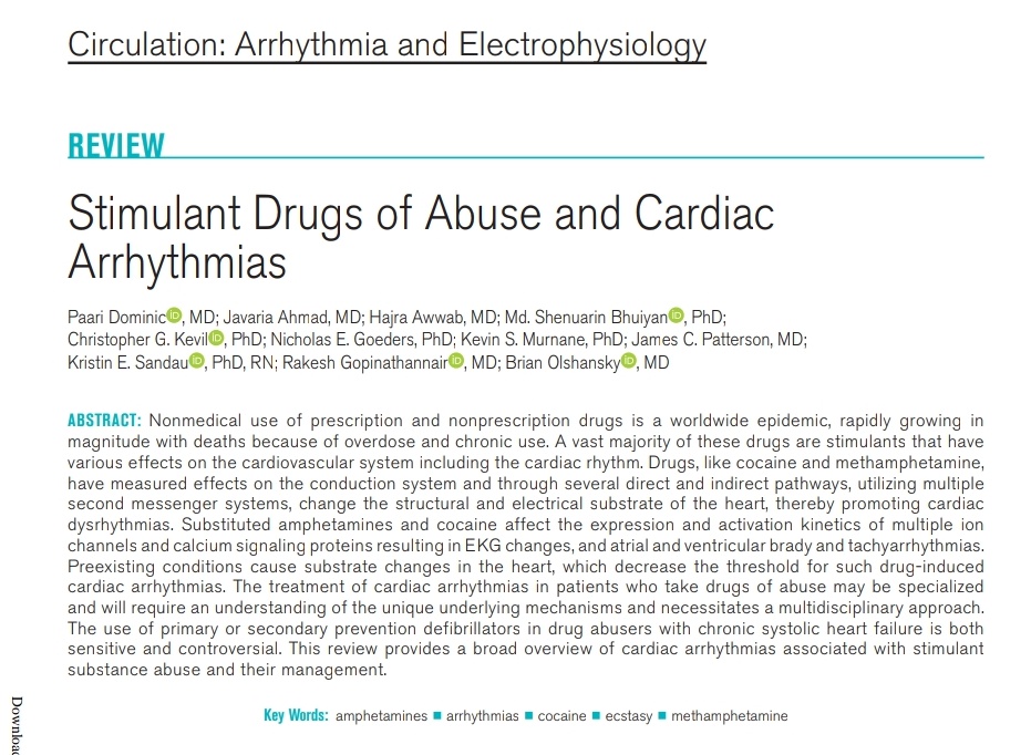 SOMELaguna's tweet photo. Drogas Estimulantes  de Abuso y Arritmias Cardíacas 💉🫀

📚DOI: 10.1161/CIRCEP.121.010273

Articulo completo 👇🏼✅🆓️
https://t.co/pdXNGVQqPA https://t.co/XaPeNvRrRq