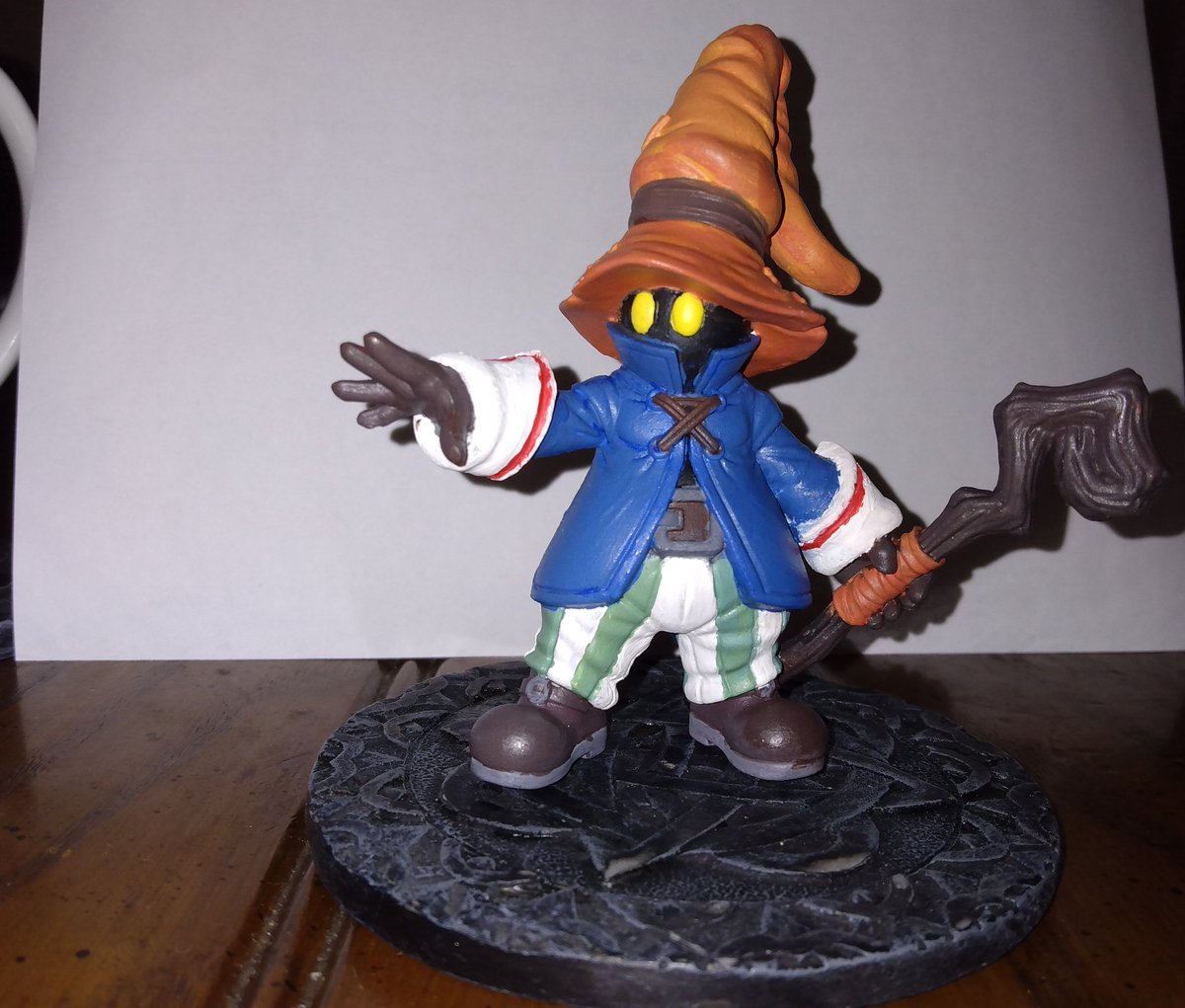 author_wr's tweet photo. Today's my husband's birthday. Took a break from the editing this week and painted this guy for him.  #art #sundayvibes #inspire #FF9 https://t.co/RgAaa5fhni