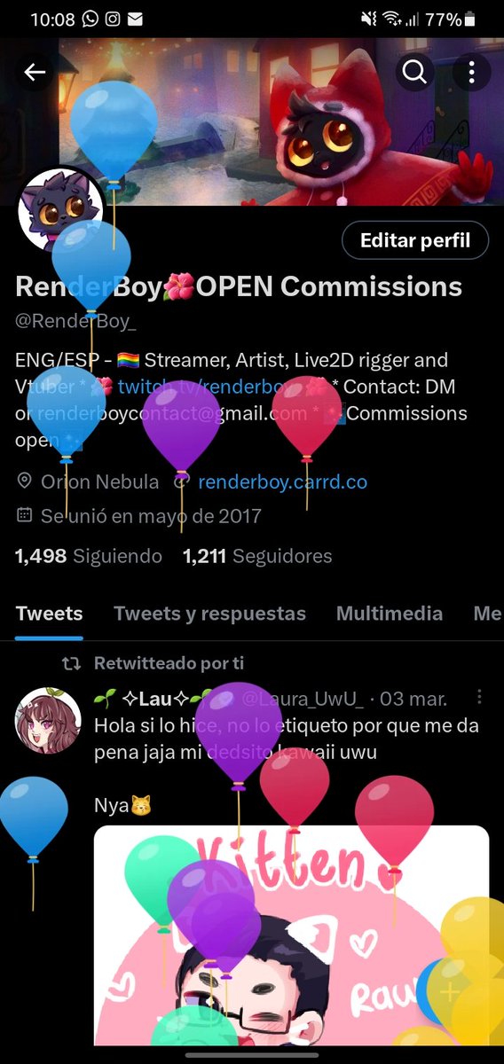RenderBoy_'s tweet image. Globitos, globitos y más globitos 🐱💕