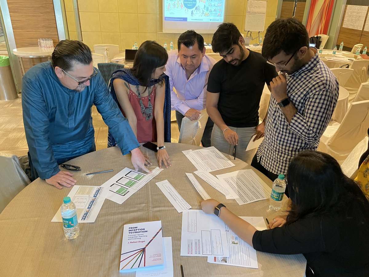 AmpersandGroup's tweet photo. We found ourselves back in Mumbai after 5+ years, after our very first workshop there! J. Rafael Angel’s #conceptbasedlanguage workshop and his newest publication supported educators to understand how to teach towards conceptual understandings from Inception to Fruition. https://t.co/pjH2LRvnKz