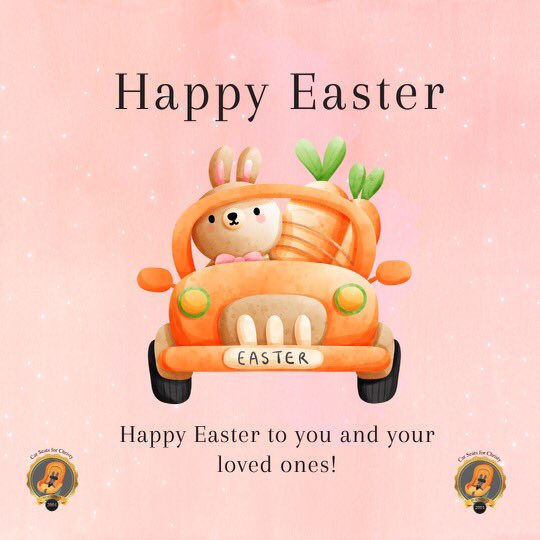 Cs4christy's tweet image. Remember to buckle up your little ones before hopping down the bunny trail 🚗 #safetyfirst  #springintosafety