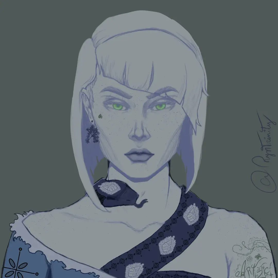 RynTrinity's tweet photo. Okay, I think I finally finished it - u- (okay, acho que finalmente finalizei - u-)
#characterdesign #portraitpainting #infinitepainter #charactersheet #character #digitalillustration #commission #commissionsopen #payupfront #commissionswelcome #vampire #vampirethemasquerade https://t.co/F4GWm26Oph