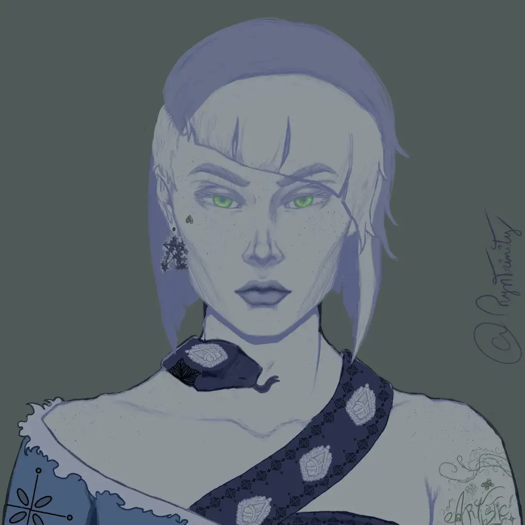 RynTrinity's tweet photo. Okay, I think I finally finished it - u- (okay, acho que finalmente finalizei - u-)
#characterdesign #portraitpainting #infinitepainter #charactersheet #character #digitalillustration #commission #commissionsopen #payupfront #commissionswelcome #vampire #vampirethemasquerade https://t.co/F4GWm26Oph