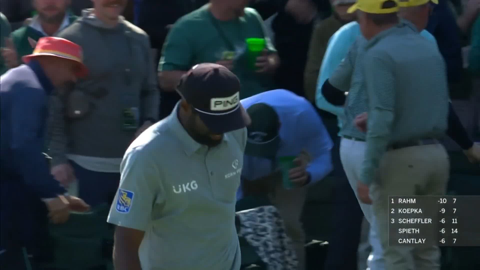 The Masters on Twitter "Sahith Theegala chips in for birdie on No. 16