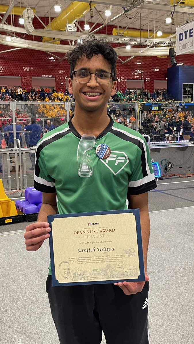 FIRST Robotics Competition Team 503 Frog Force (@frogforce) on Twitter photo Congratulation to all the Deans List finalist at the Michigan State Championship including Sanjith U. We are so proud of you and wishing you all the best at World's.
<a href="/NCSD/">Novi Community School District</a> #ChargedUp <a href="/FIRSTweets/">FIRST</a> <a href="/FRCTeams/">FIRST Robotics Competition</a> <a href="/FIRSTinMichigan/">FIRST in Michigan</a> Congratulation to all the Deans List finalist at the Michigan State Championship including Sanjith U. We are so proud of you and wishing you all the best at World's.
<a href="/NCSD/">Novi Community School District</a> #ChargedUp <a href="/FIRSTweets/">FIRST</a> <a href="/FRCTeams/">FIRST Robotics Competition</a> <a href="/FIRSTinMichigan/">FIRST in Michigan</a>
