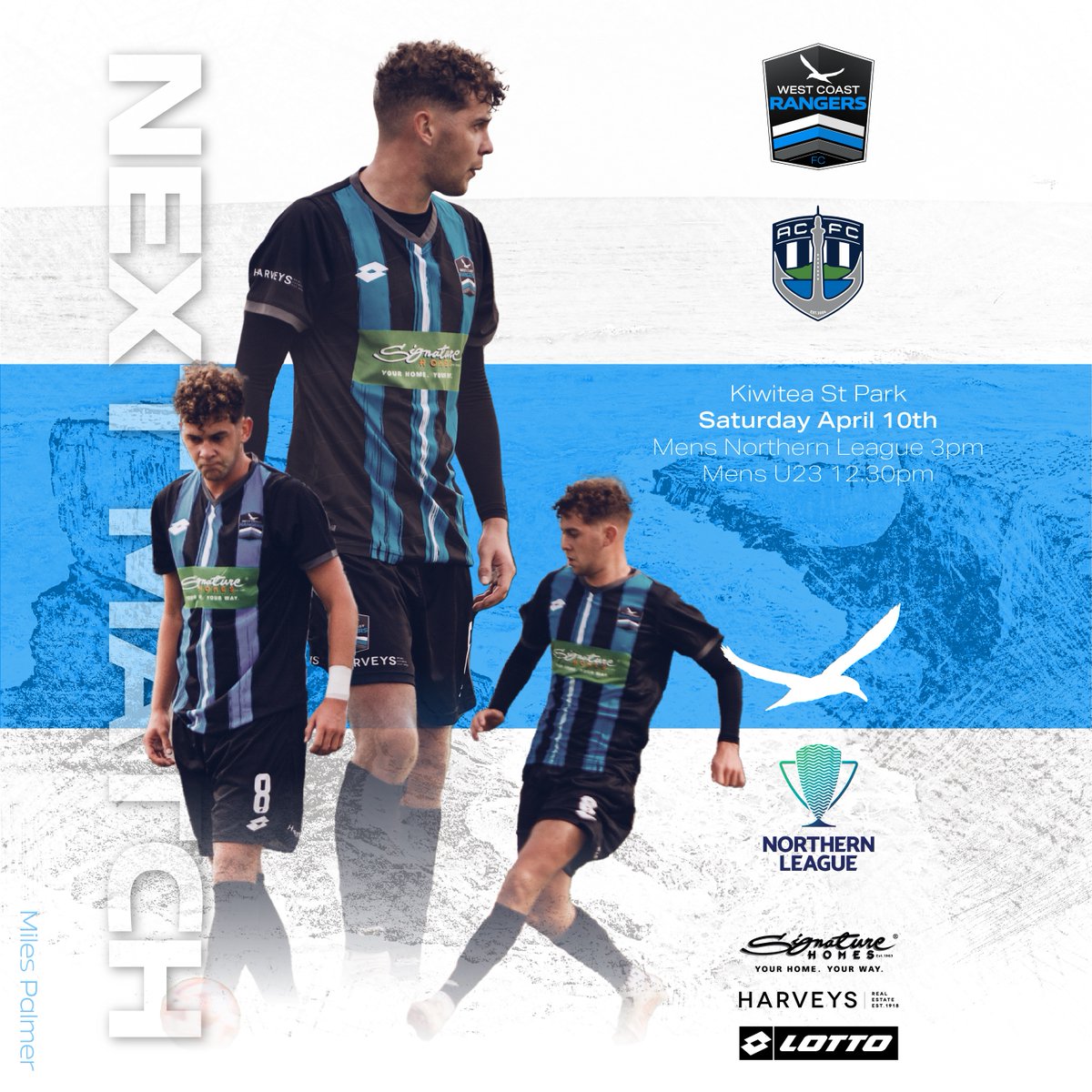 We go again today with our next #NorthernLeague match away at Kiwitea St &amp; <a href="/AucklandCity_FC/">🇳🇿 Auckland City FC</a>💙🤍🖤Kick off is 3pm for our Premier Men with our U23s at 12:00pm at Nixon Park.
Our Rangers need your support!!🔥🔥⚽️⚽️ so let's get along.
#wearerangers
#GuardiansoftheWest