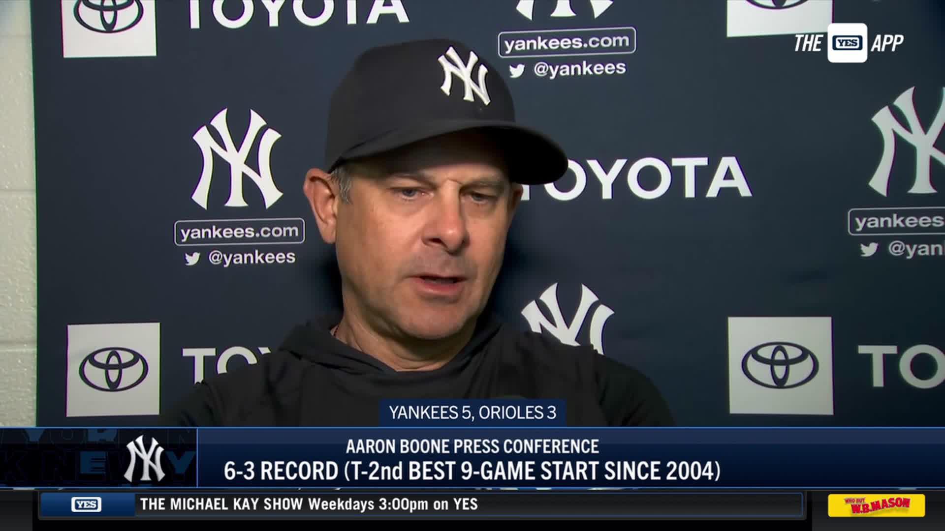 YES Network on X: He's just a great player, man. - Aaron Boone