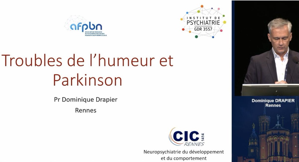 Session passionnante @afpbn @SOFMA_fr @ANAINFrance aux @les_Jnlf sur la maladie de #Parkinson: frontière neurologie/psychiatrie: comorbidités psychiatriques,manifestations psy liées au traitement et diagnostic différentiel ou concomitant avec les #TroublesNeuroFonctionnels