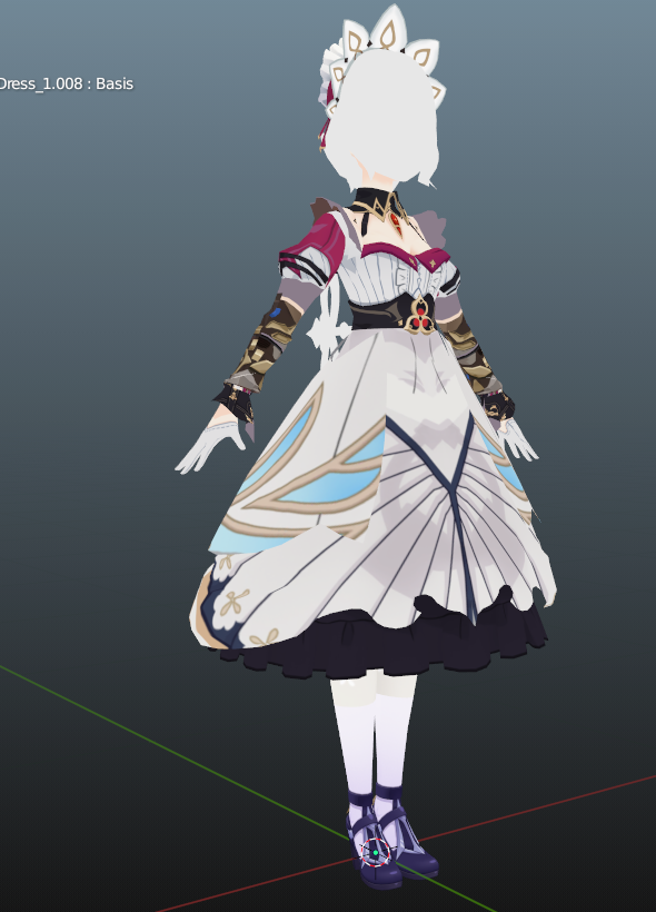 TravelerSun1's tweet image. #Sandrone #桑多涅 #GenshinImpact #原神 hell of redoing uv maps