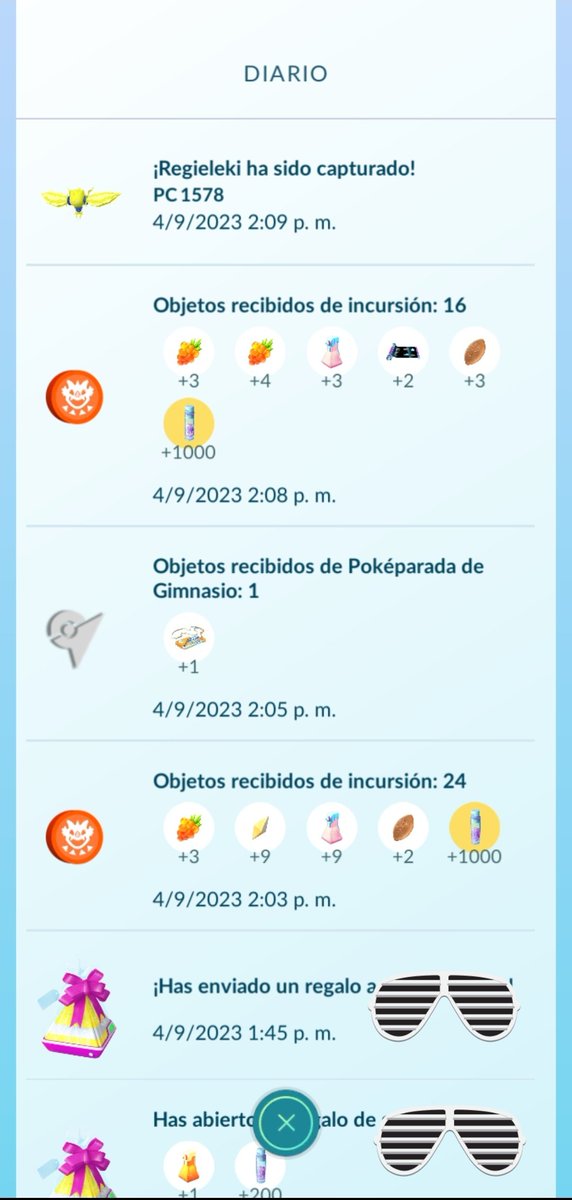 GabTH6's tweet photo. @PokemonGoAppLA 
Mi primer Incursión de Regieleki no me dió encuentro con él :( https://t.co/dcDb0QOQqc