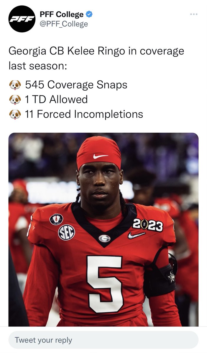 TFordFSP's tweet photo. To the media that is represented by some of these big time corporation agency’s that are putting out these bias mocks. Let’s talk FACTS!
@KeleeRingo is no questions one of the top corners in this Years draft. Size, speed, only 20 years old. Upside is unreal. #LetsTalkFacts https://t.co/A7Wa7B3fnf